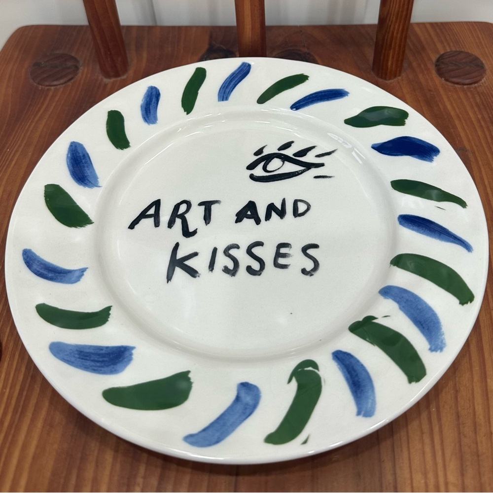 Hotel Magique for Anthropologie Art and Kisses Plate
